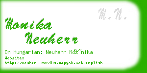 monika neuherr business card